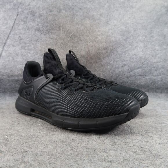Under Armour Shoes Mens 11 Hovr Rise 2 Cross Training Athletic Sneaker Black Low - Picture 1 of 16